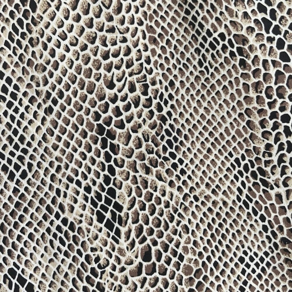 Vintage Snake/Python Print Blouse Size Large 1990… - image 3